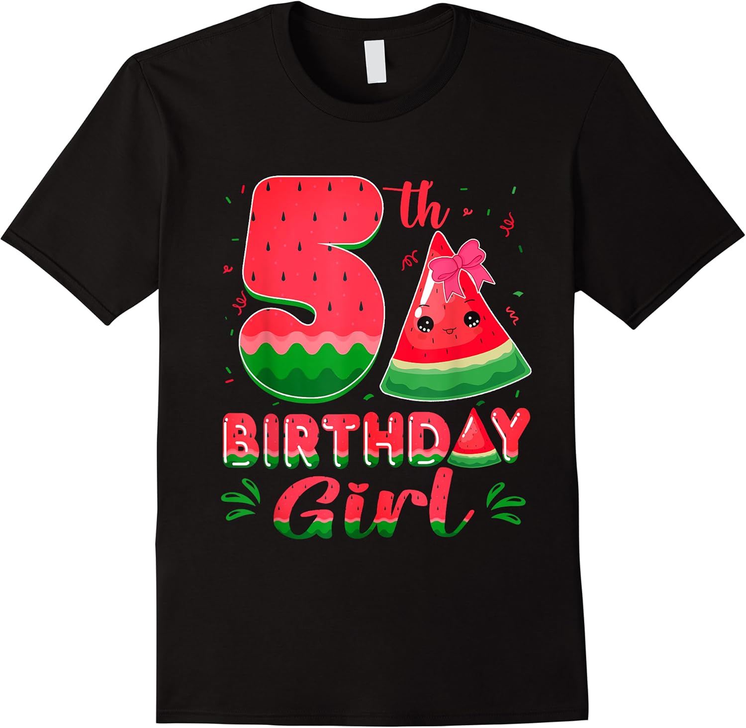 5th watermelon themed fruit birthday girl party 5 year old t shirt skuid 426687 item.jpg