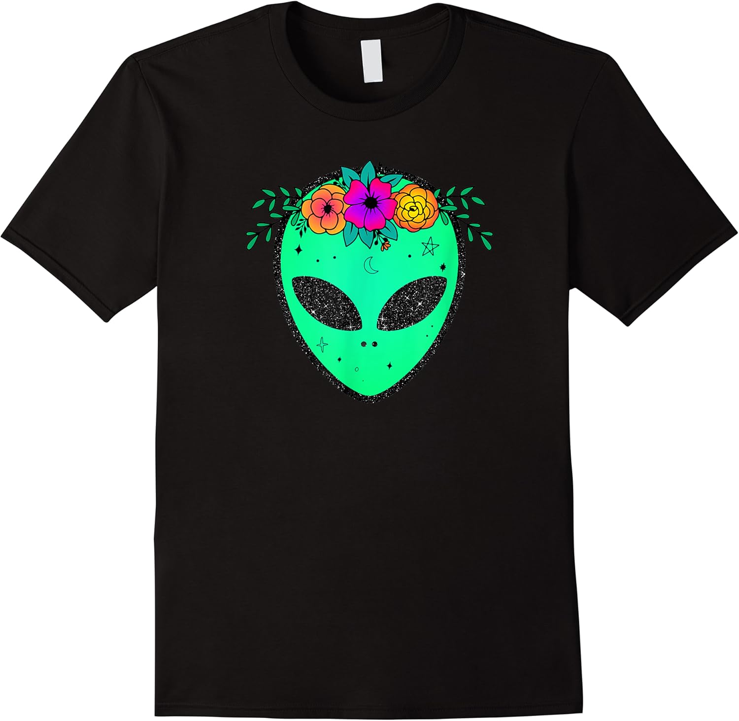 alien with flower crown  cute peace floral ufo women girl t shirt skuid 383178 item.jpg