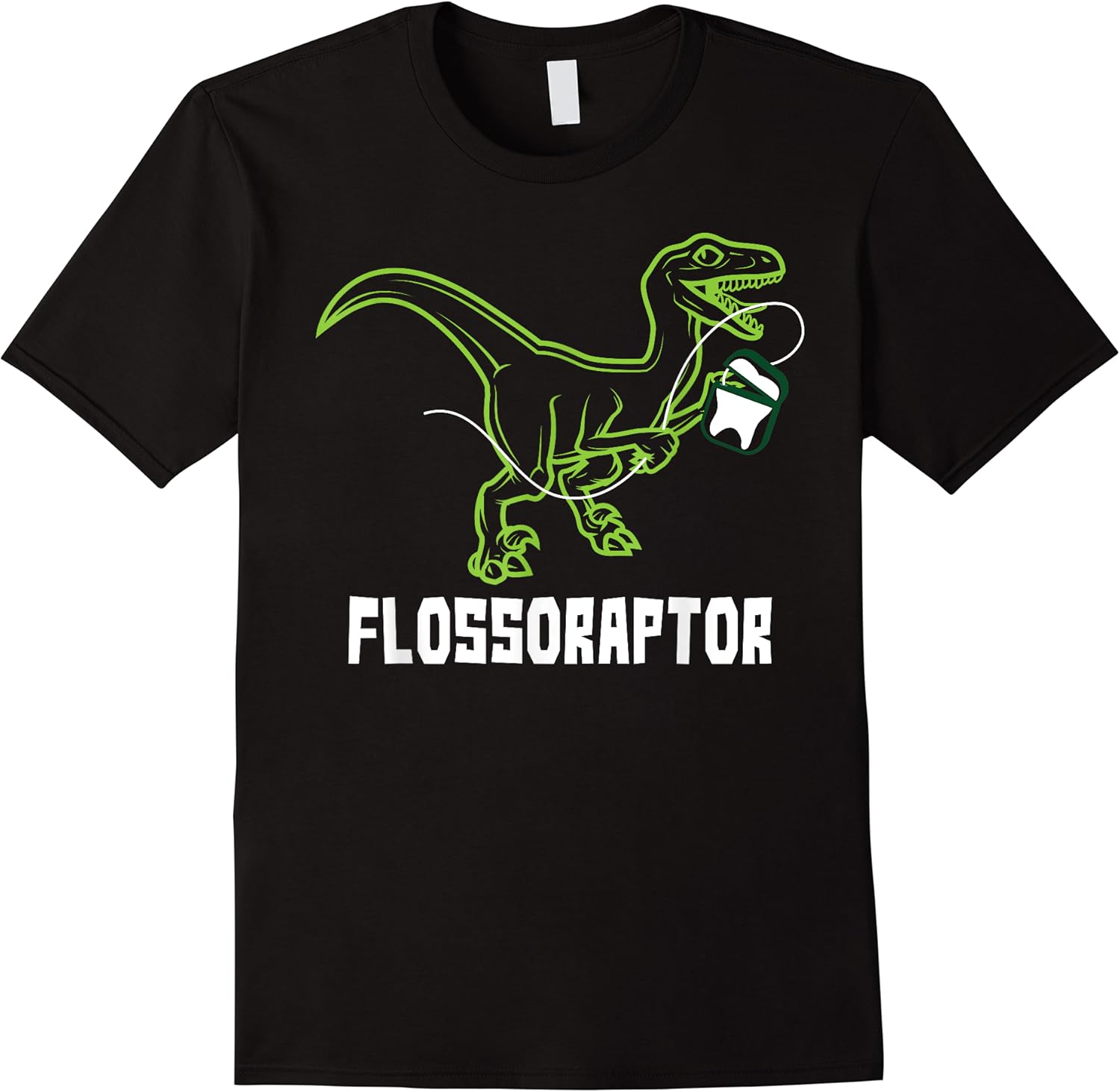 flossoraptor dinosaur funny pediatric dentist t shirt skuid 170873 item.jpg