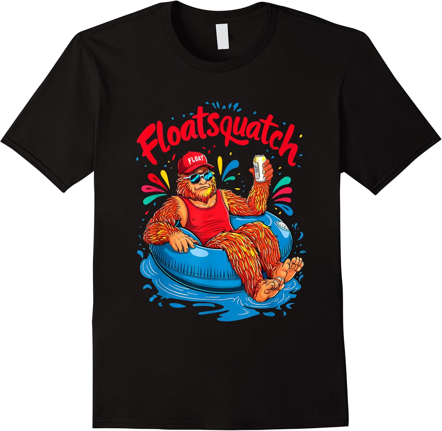 funny bigfoot or sasquatch summer float trip river tubing t shirt skuid 176752 item.jpg