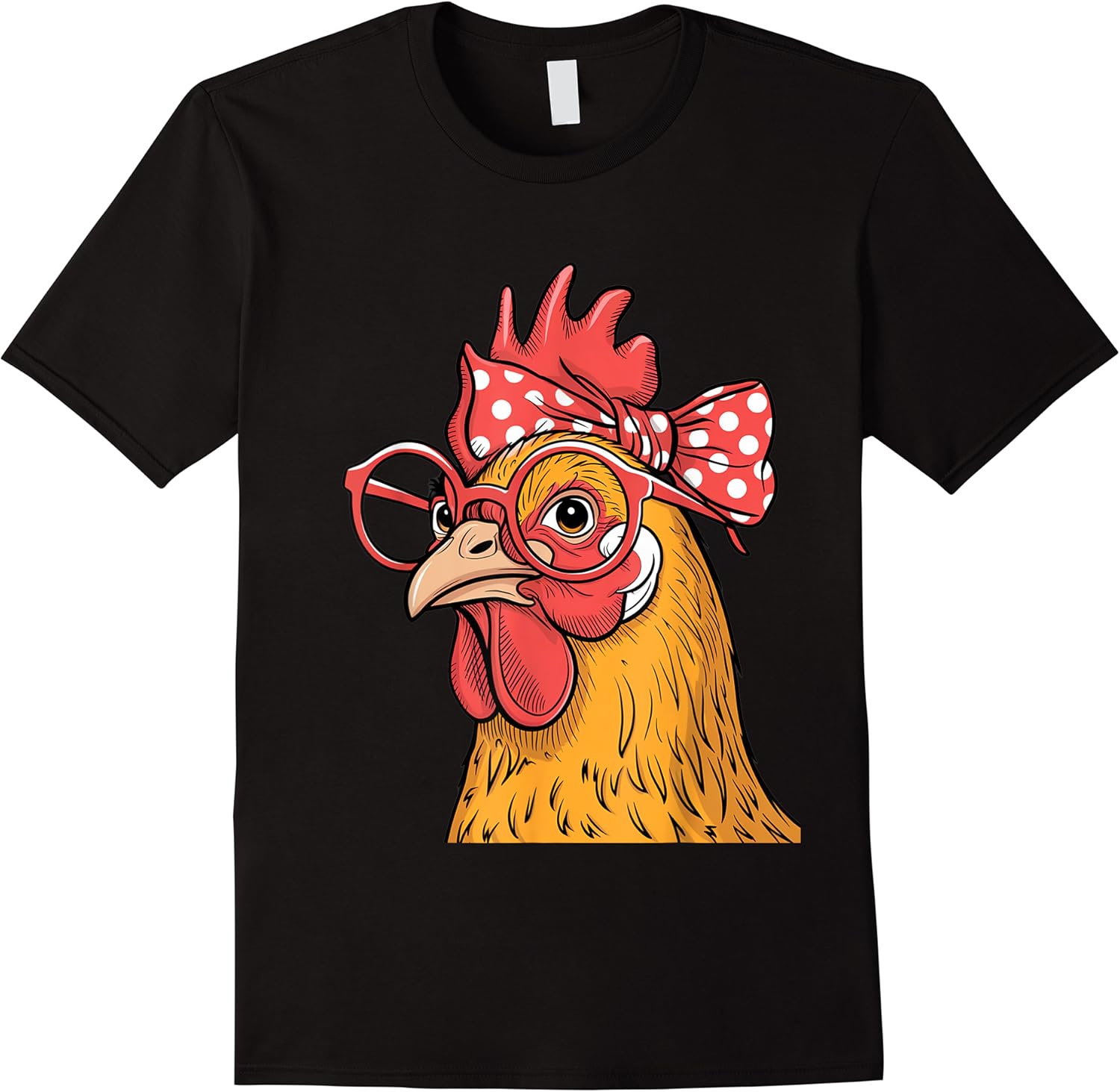 funny chicken lady rooster hen wearing bandana women men t shirt skuid 157331 item.jpg