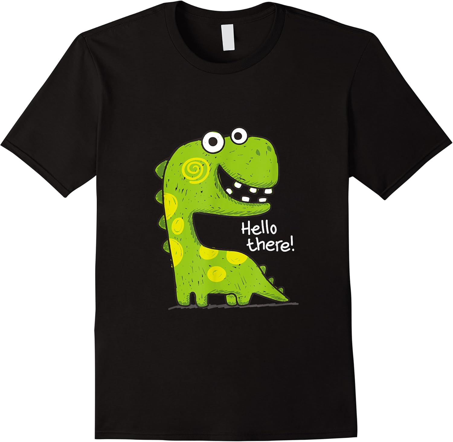 funny cute t rex dinosaur green dino adult and kids t shirt skuid 129010 item.jpg