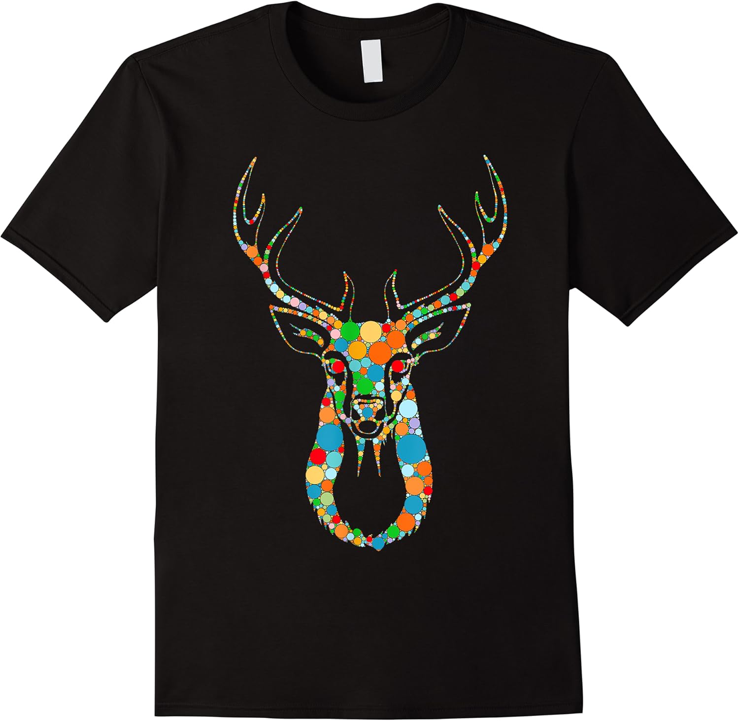 funny deer head colorful silhouette polka dots happy dot day t shirt skuid 139863 item.jpg