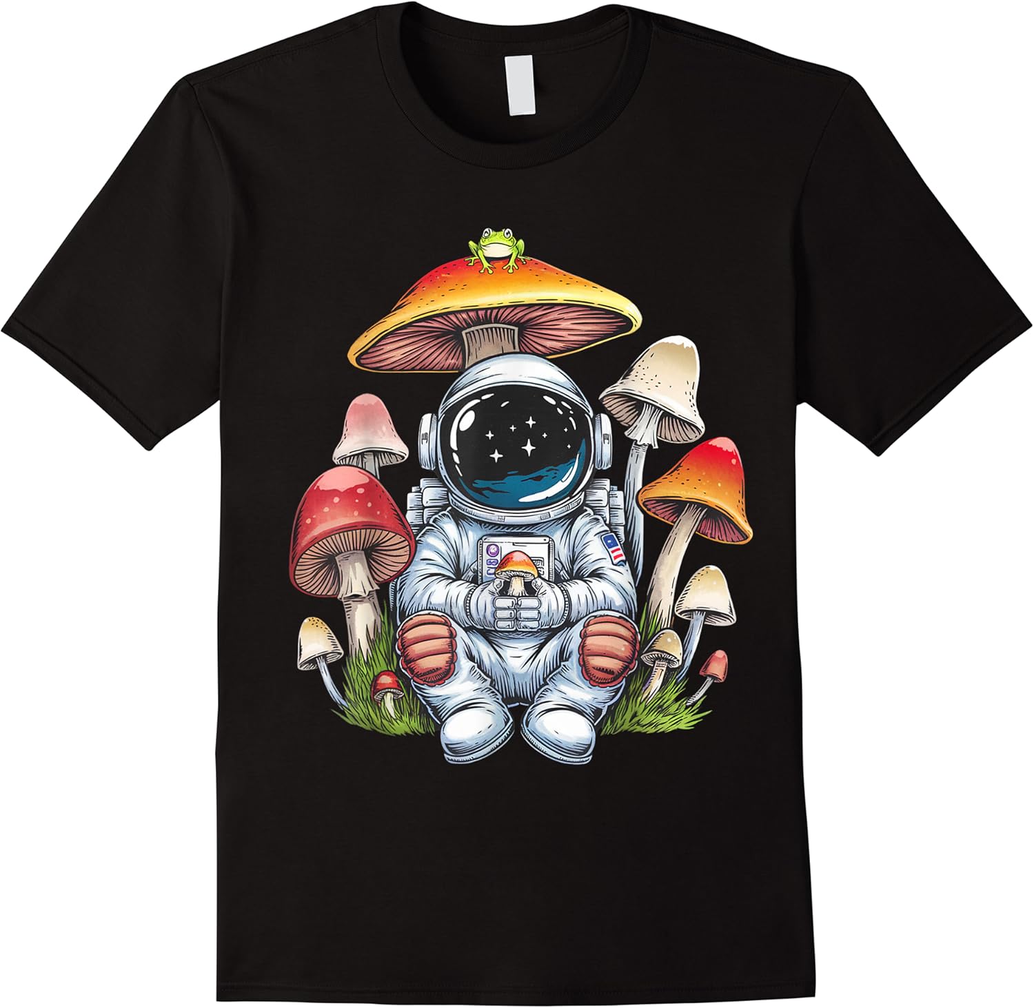 funny graphic astronaut eating mushrooms in space men women t shirt skuid 146232 item.jpg