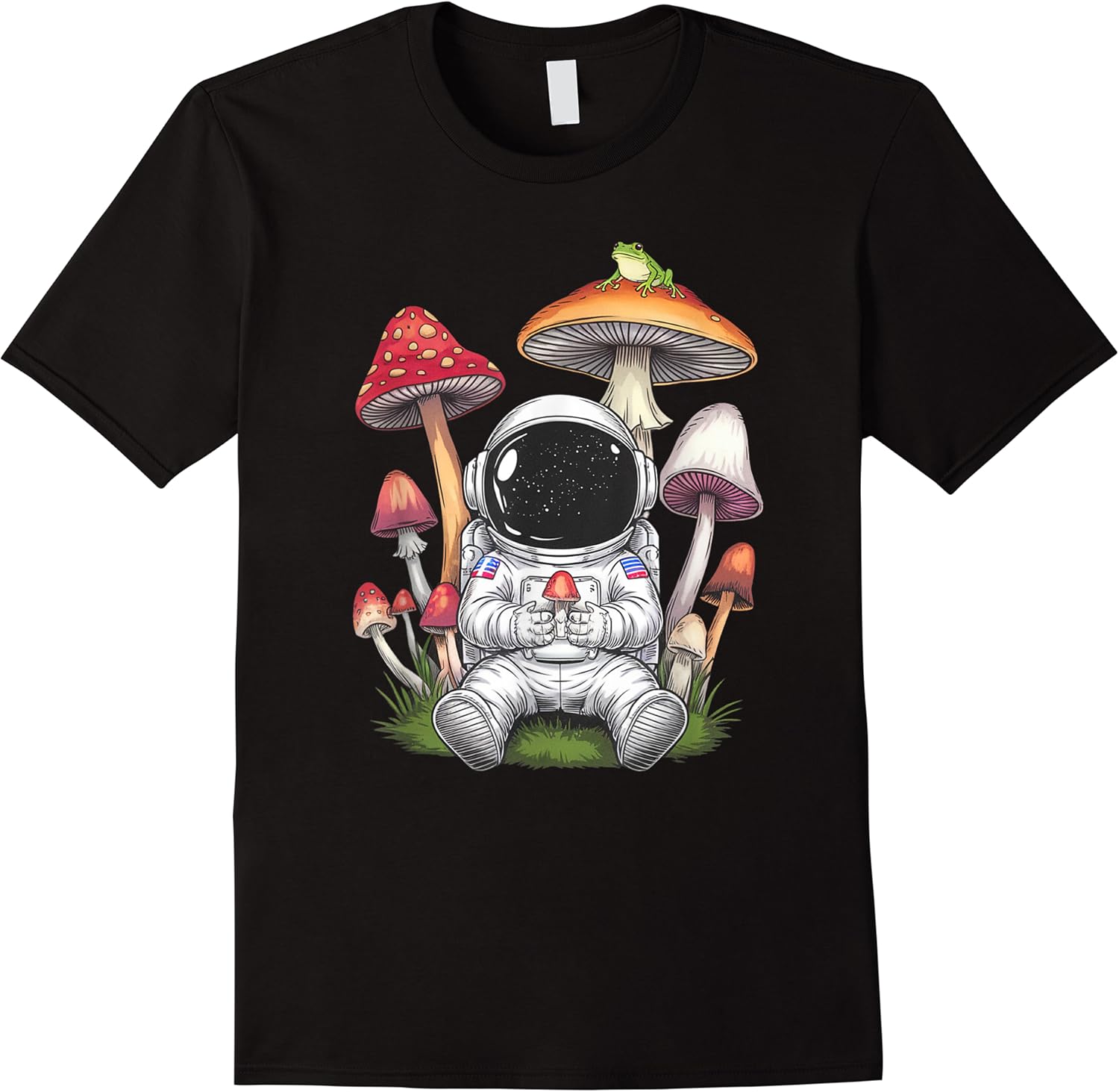 funny graphic astronaut eating mushrooms in space men women t shirt skuid 164722 item.jpg