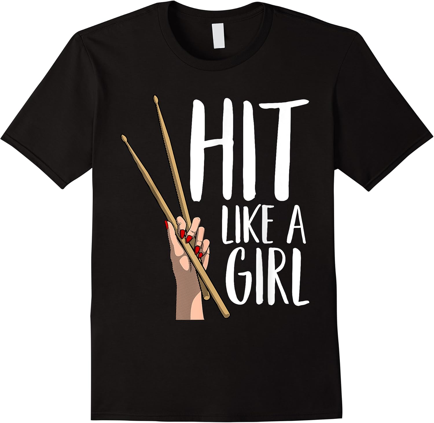 funny hit like a girl gift for women kids cool drummer girl t shirt skuid 352078 item.jpg