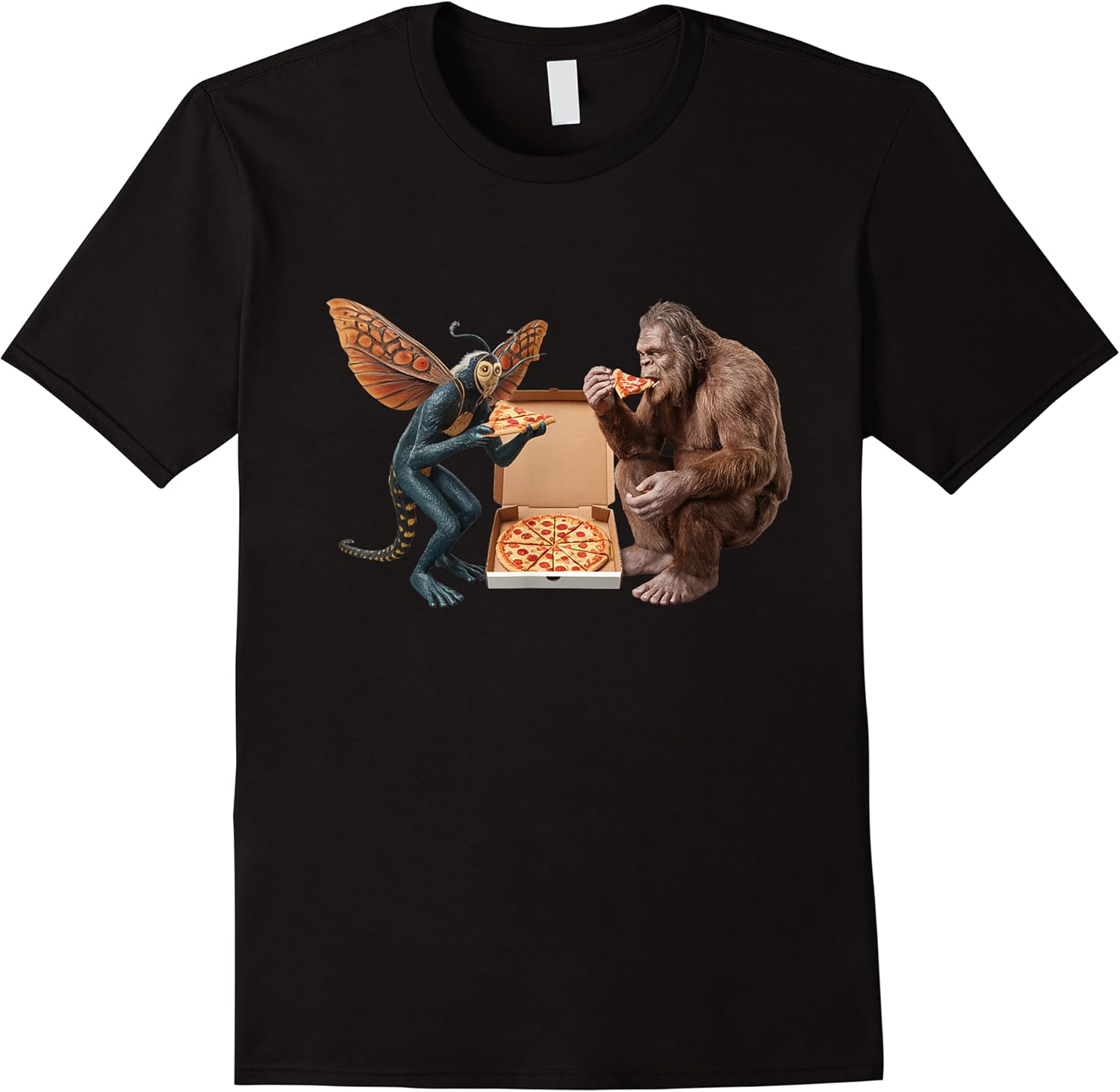 funny vintage bigfoot and mothman eating pizza women men t shirt skuid 172299 item.jpg