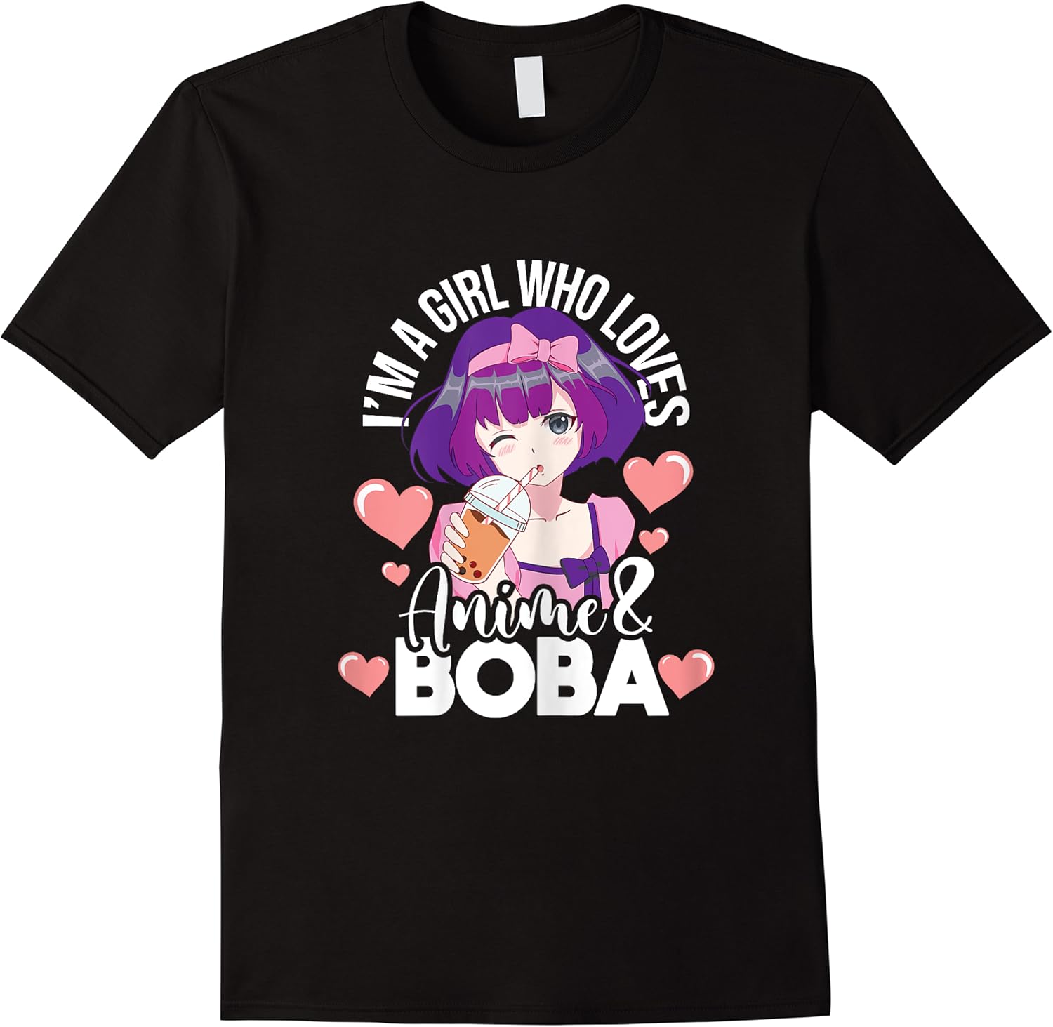 girl who loves anime  boba   boba drink bubble tea tapioca t shirt skuid 390371 item.jpg