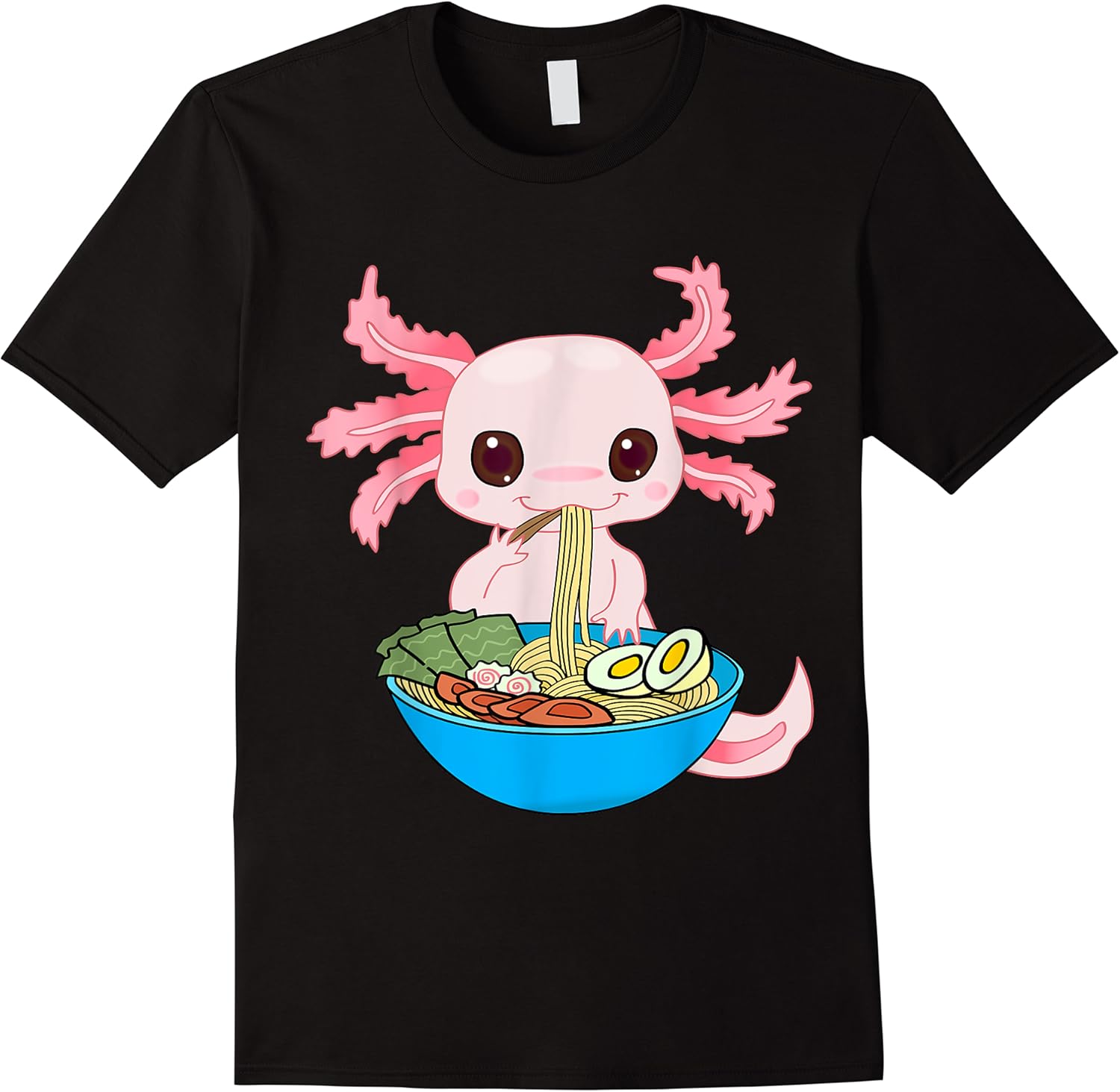 kawaii axolotl eating ramen noodles anime kids girls teens t shirt skuid 359615 item.jpg