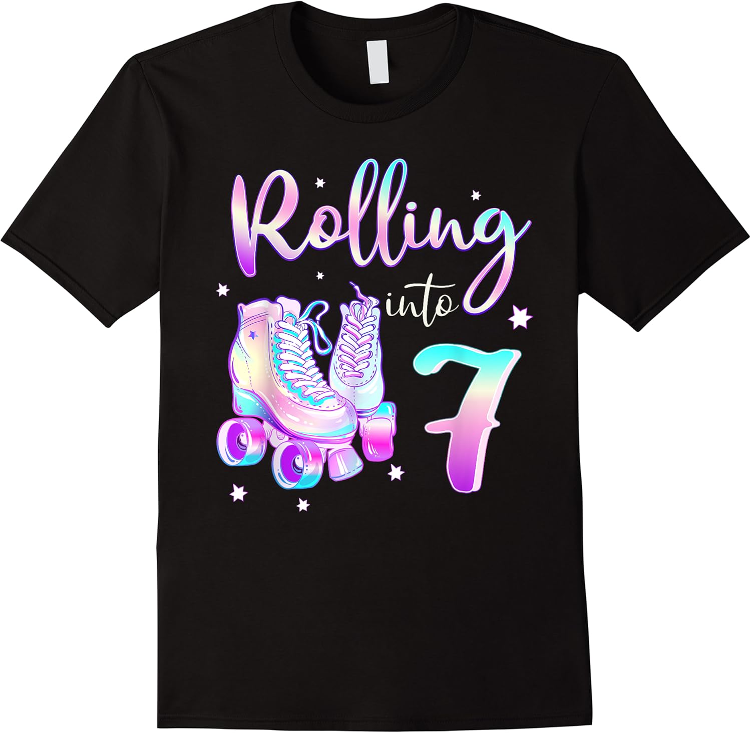 kids 7 years old birthday girls rolling into 7th bday theme t shirt skuid 315423 item.jpg