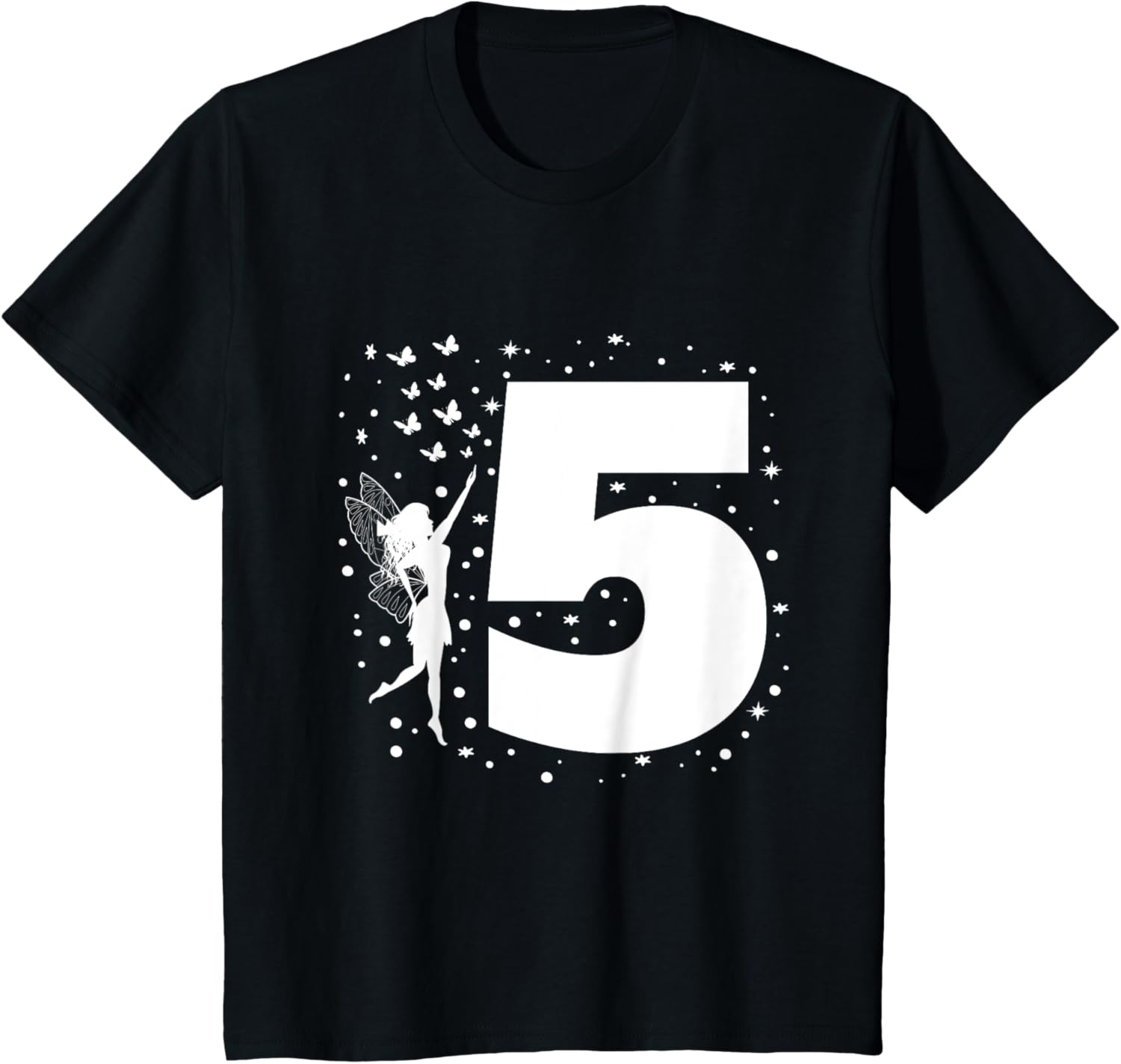 kids fairy birthday age 5 five years old girls party theme t shirt skuid 372192 item.jpg