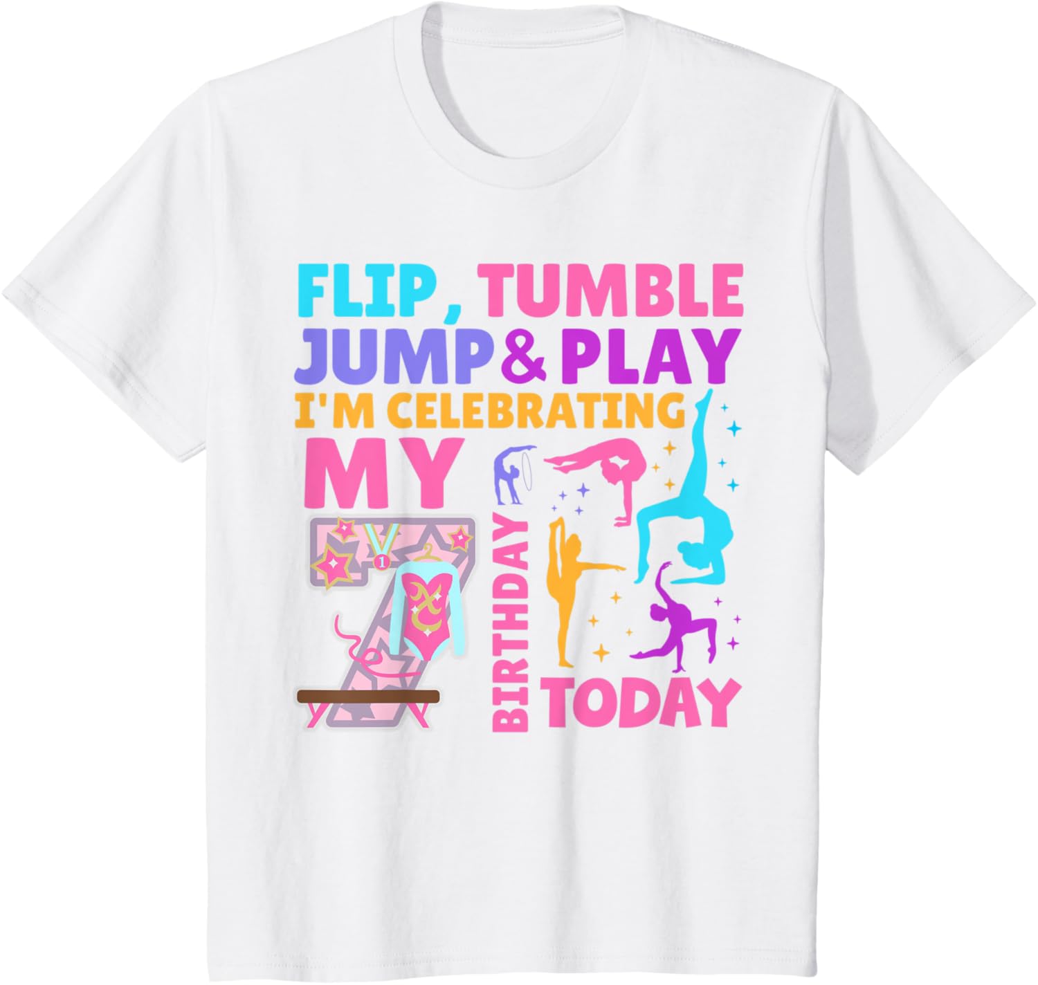 kids little gymnast girl 7th birthday gymnastics themed party t shirt skuid 321363 item.jpg