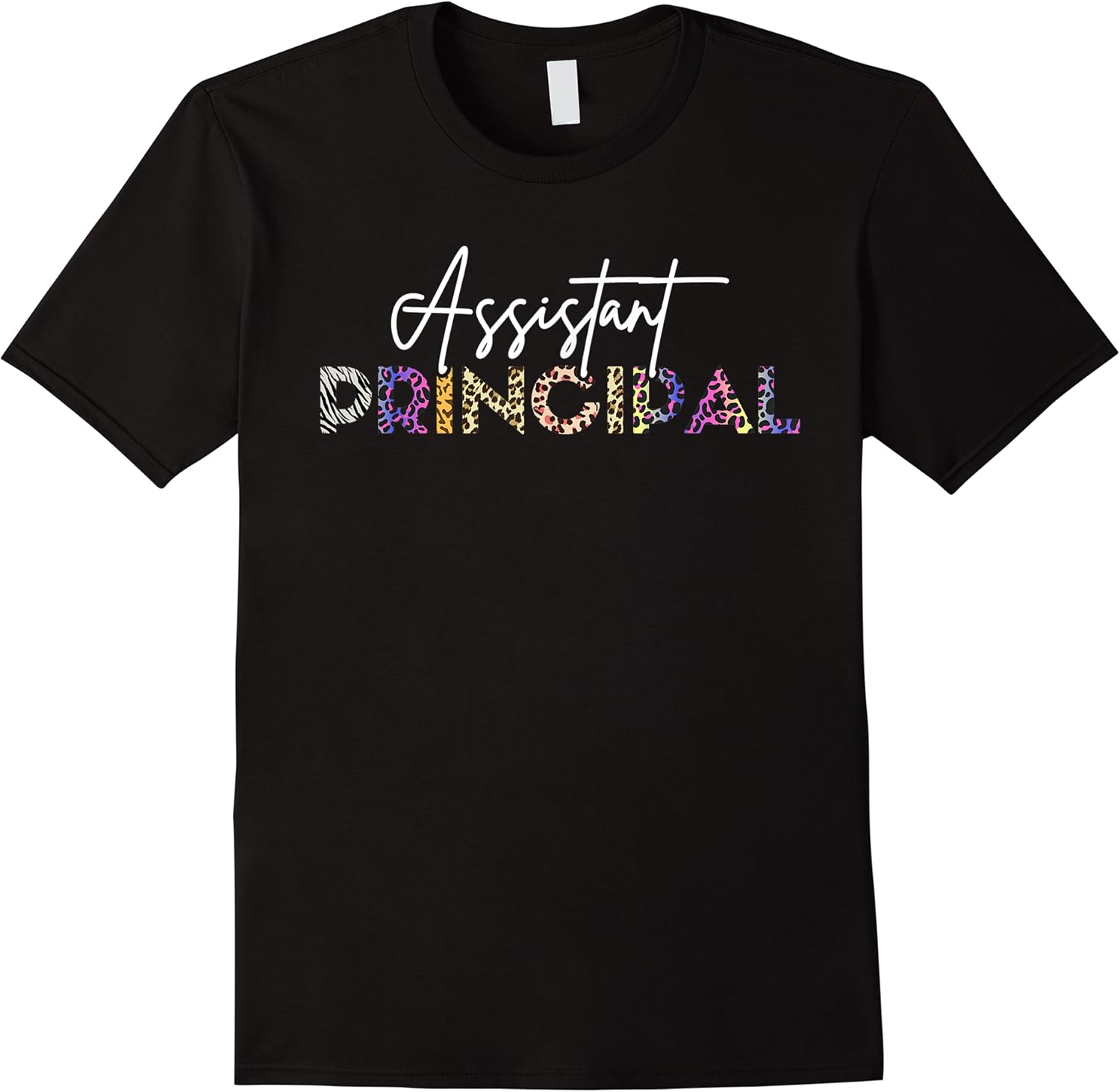 leopard assistant principal funny job title school worker t shirt skuid 64281 item.jpg