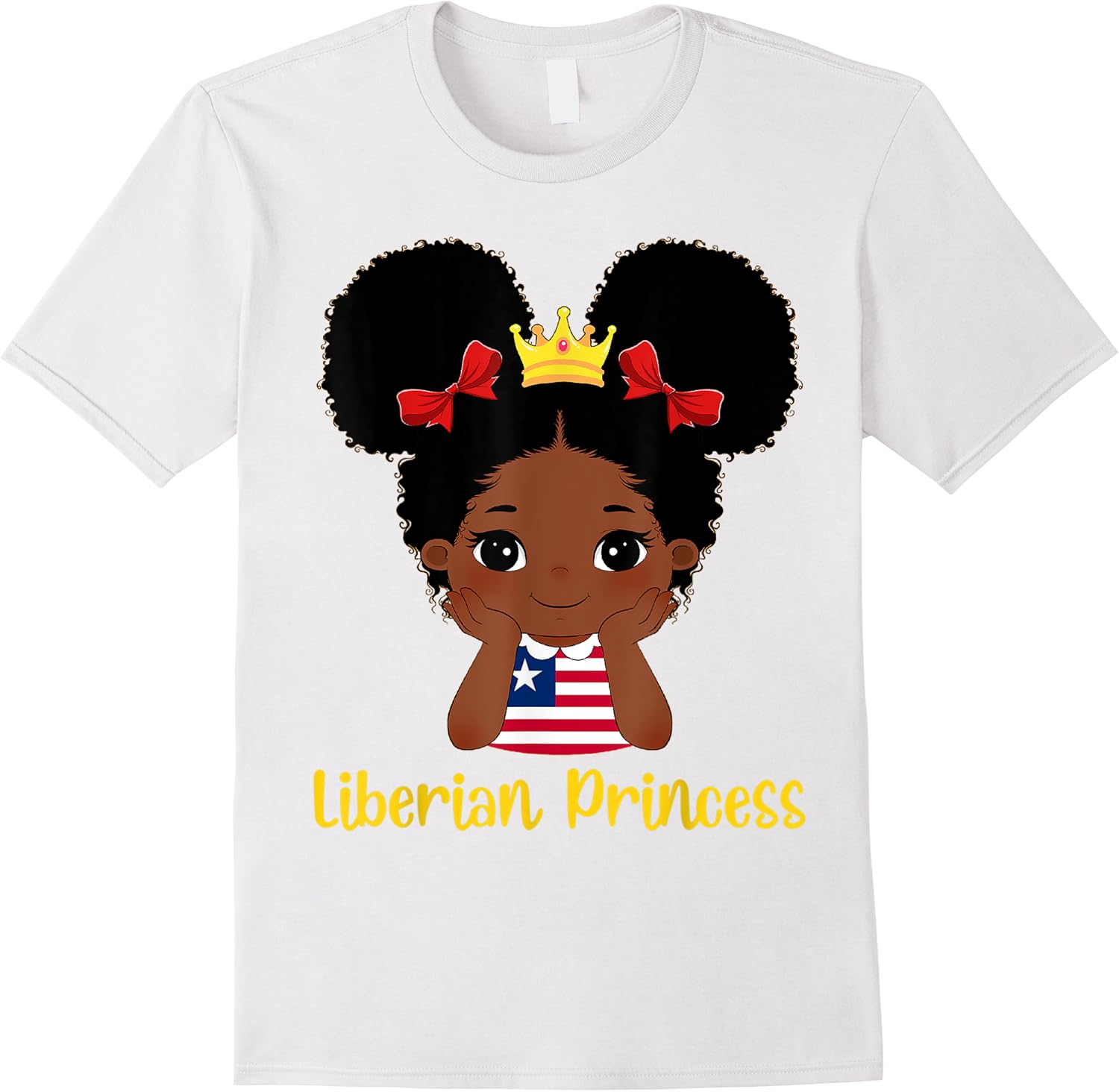liberian princess liberia flag crown for kids girls t shirt skuid 317118 item.jpg