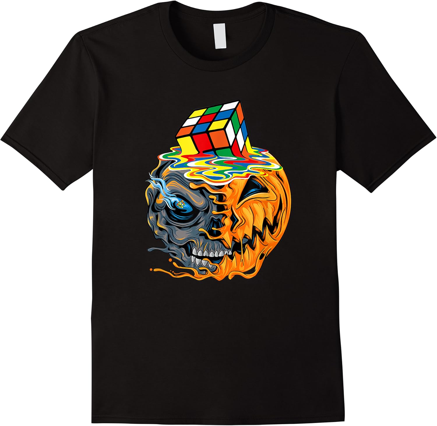 melting cube funny rubik rubix rubics player cube melt skull t shirt skuid 156689 item.jpg