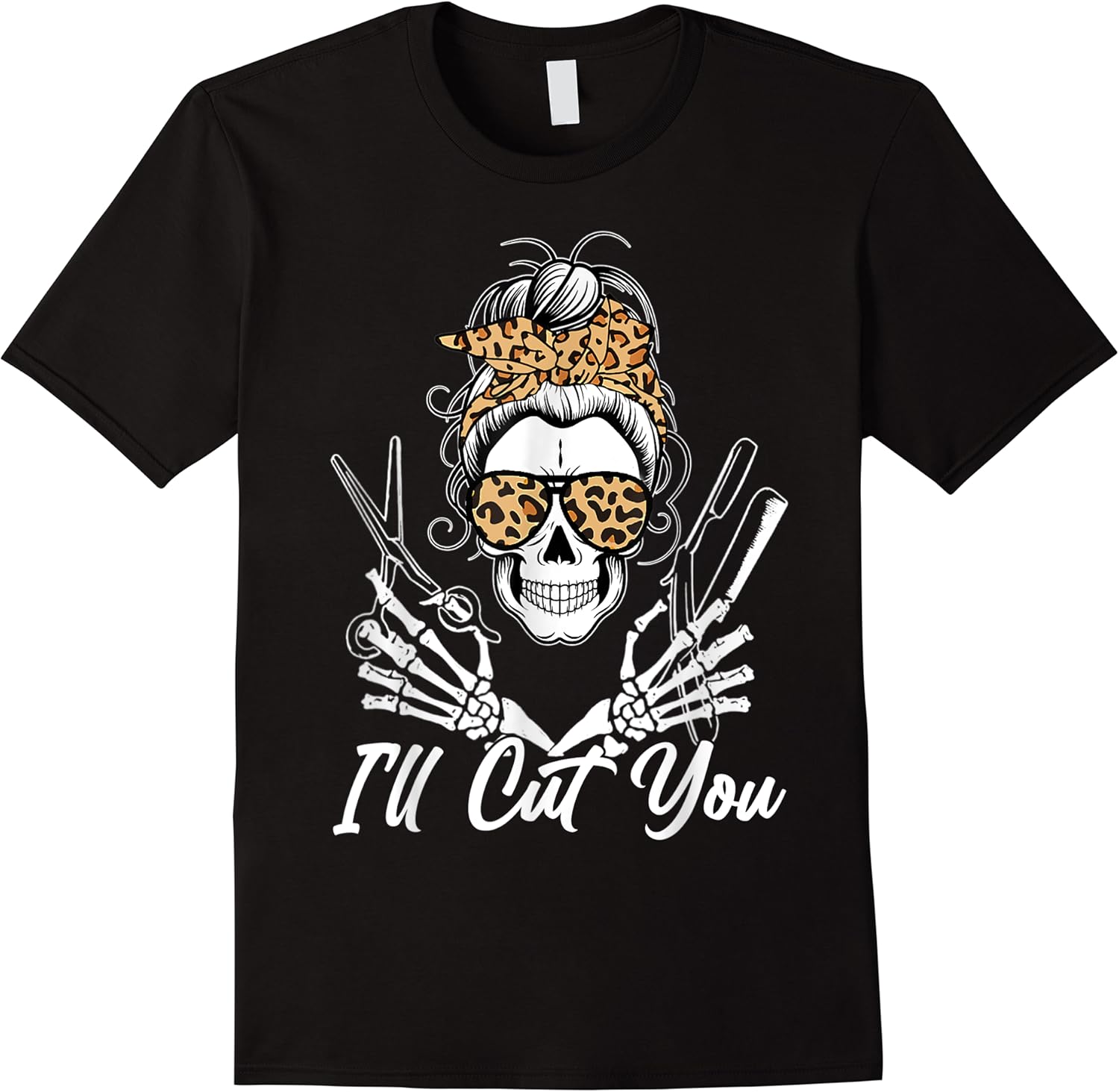 messy bun hair stylist coiffeur barber funny ill cut you t shirt skuid 149645 item.jpg