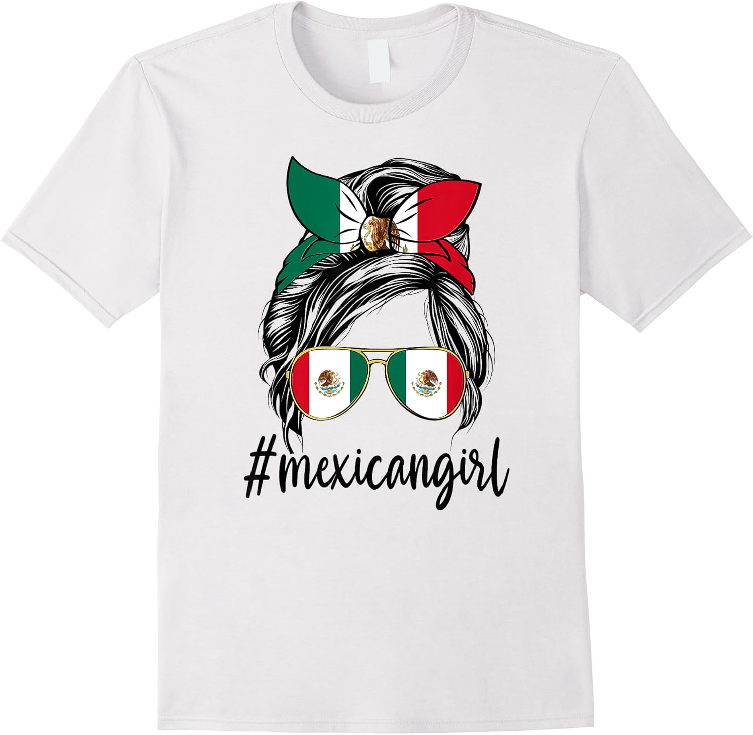 mexican girl mexico messy bun mexican flag hispanic heritage t shirt skuid 328140 item.jpg