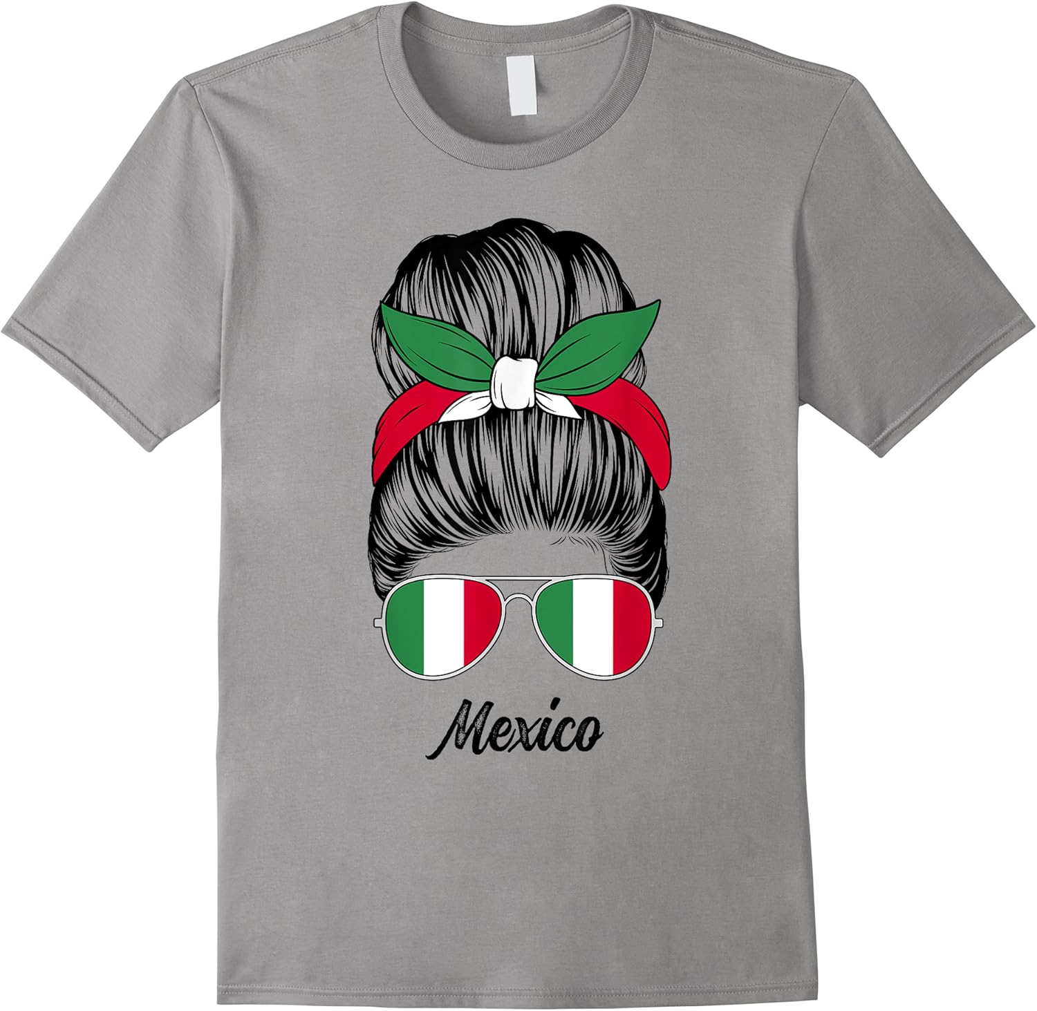 mexico messy bun cute mexican flag pride women girls t shirt skuid 385825 item.jpg