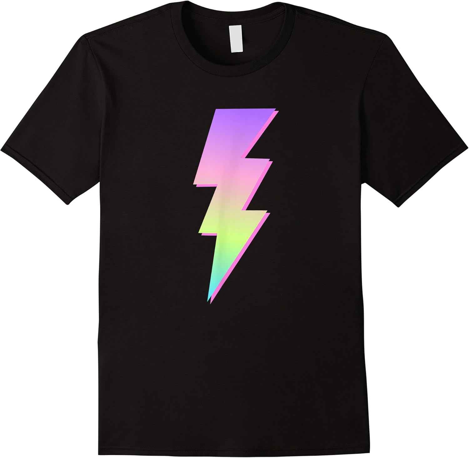 multi color colorful lightning bolt women or girls t shirt skuid 390372 item.jpg