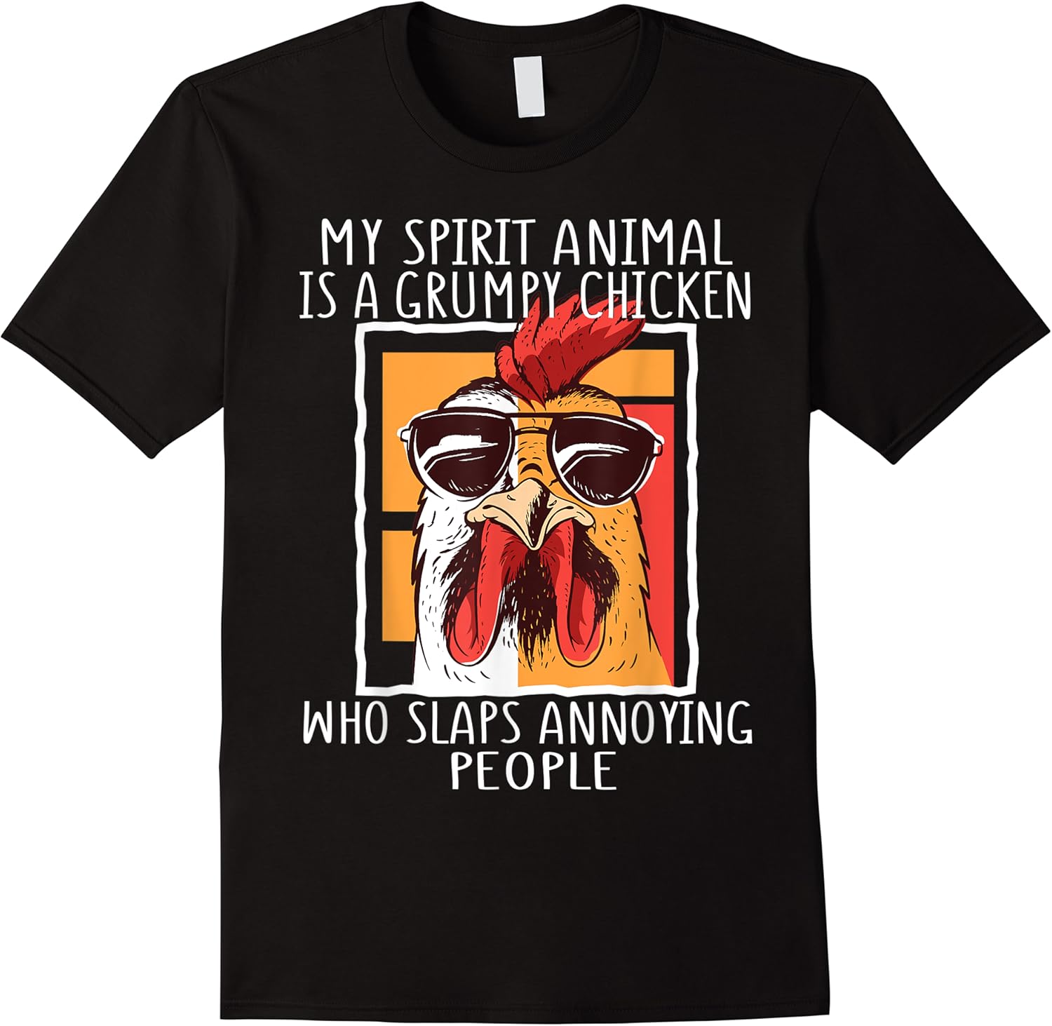 my spirit animal is a grumpy chicken funny retro vintage t shirt skuid 122706 item.jpg