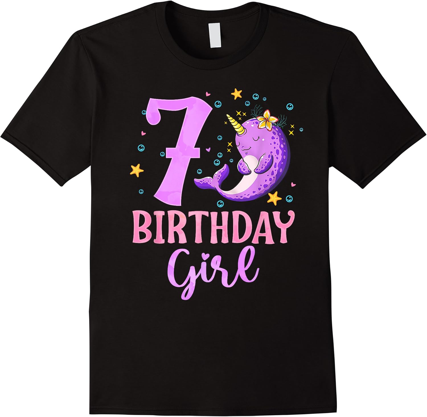 narwhal unicorn of the sea 7th birthday girl 7 year old t shirt skuid 420554 item.jpg