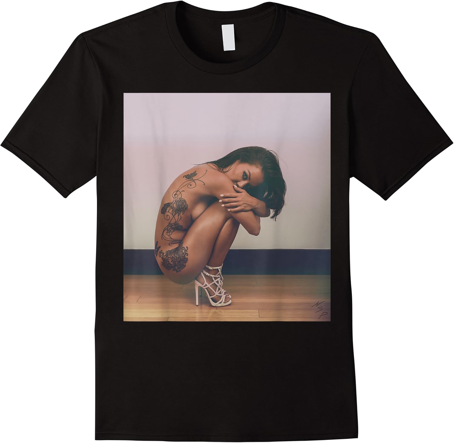 pinup girl t shirt for men   sexy tattoo model implied nude t shirt skuid 425946 item.jpg