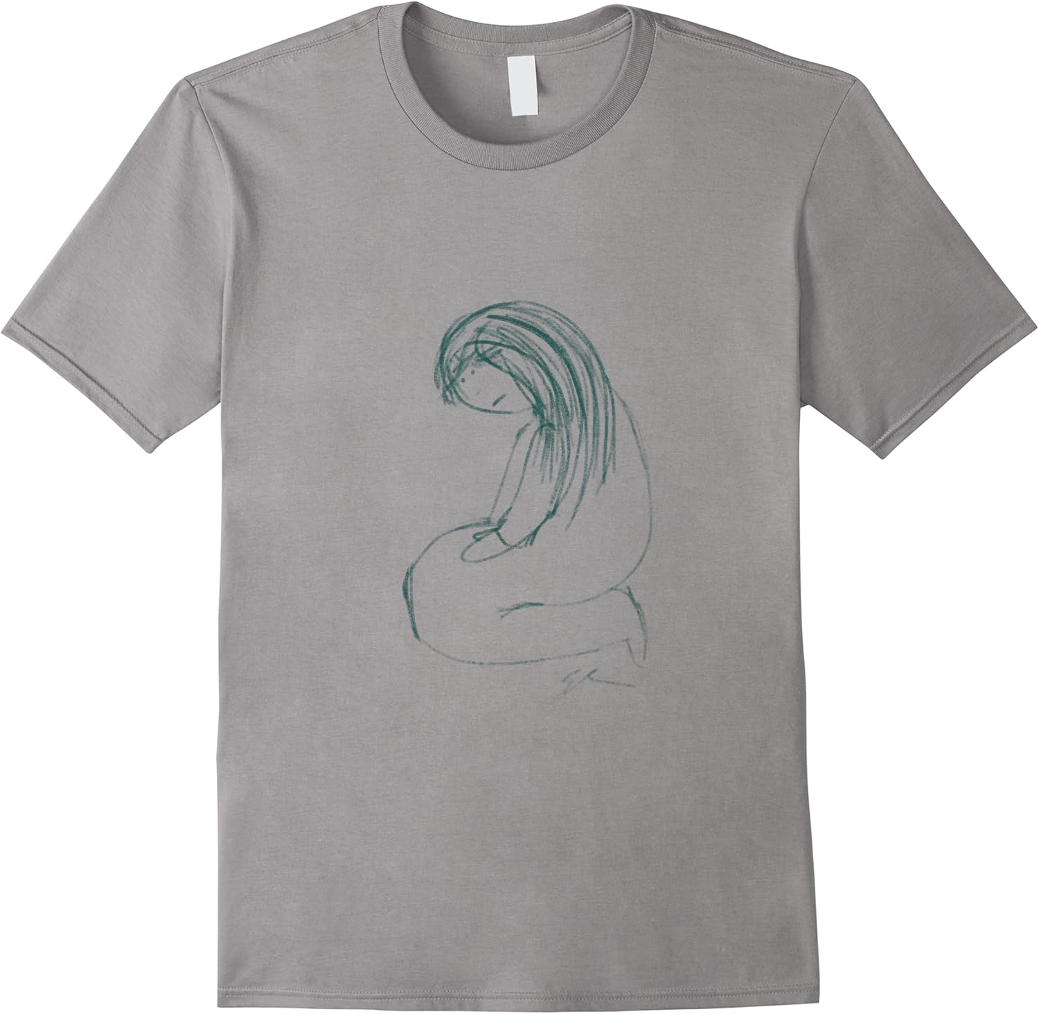 sad girl portrait art picture image sadness grief depression t shirt skuid 426432 item.jpg
