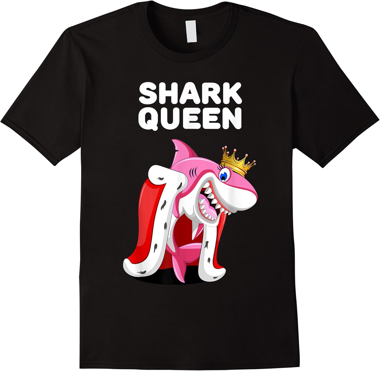 shark queen  girls shark tshirt  womens shark t shirt skuid 338044 item.jpg