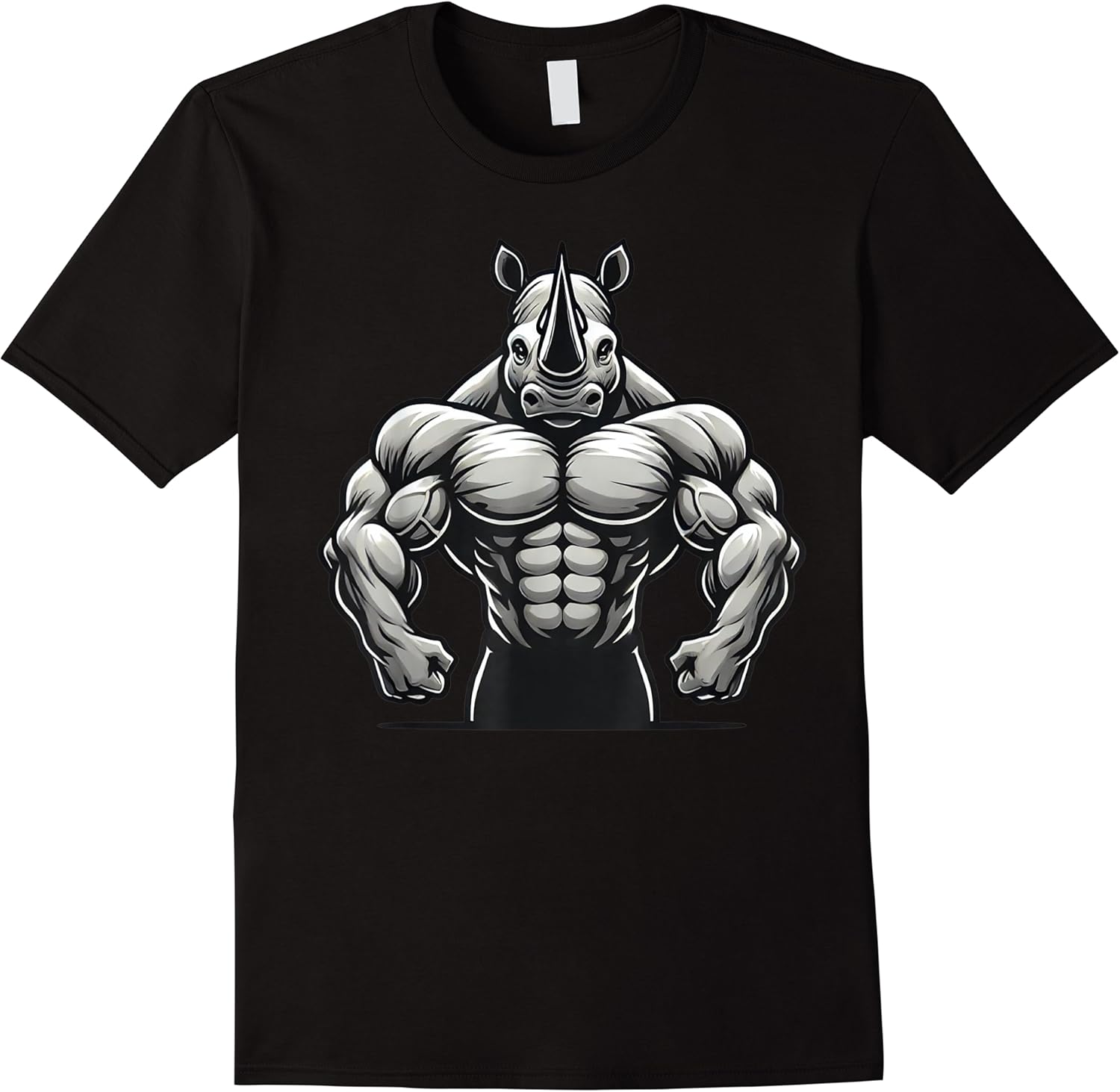 strong rhino with big biceps funny zoo lover gym lover t shirt skuid 137028 item.jpg
