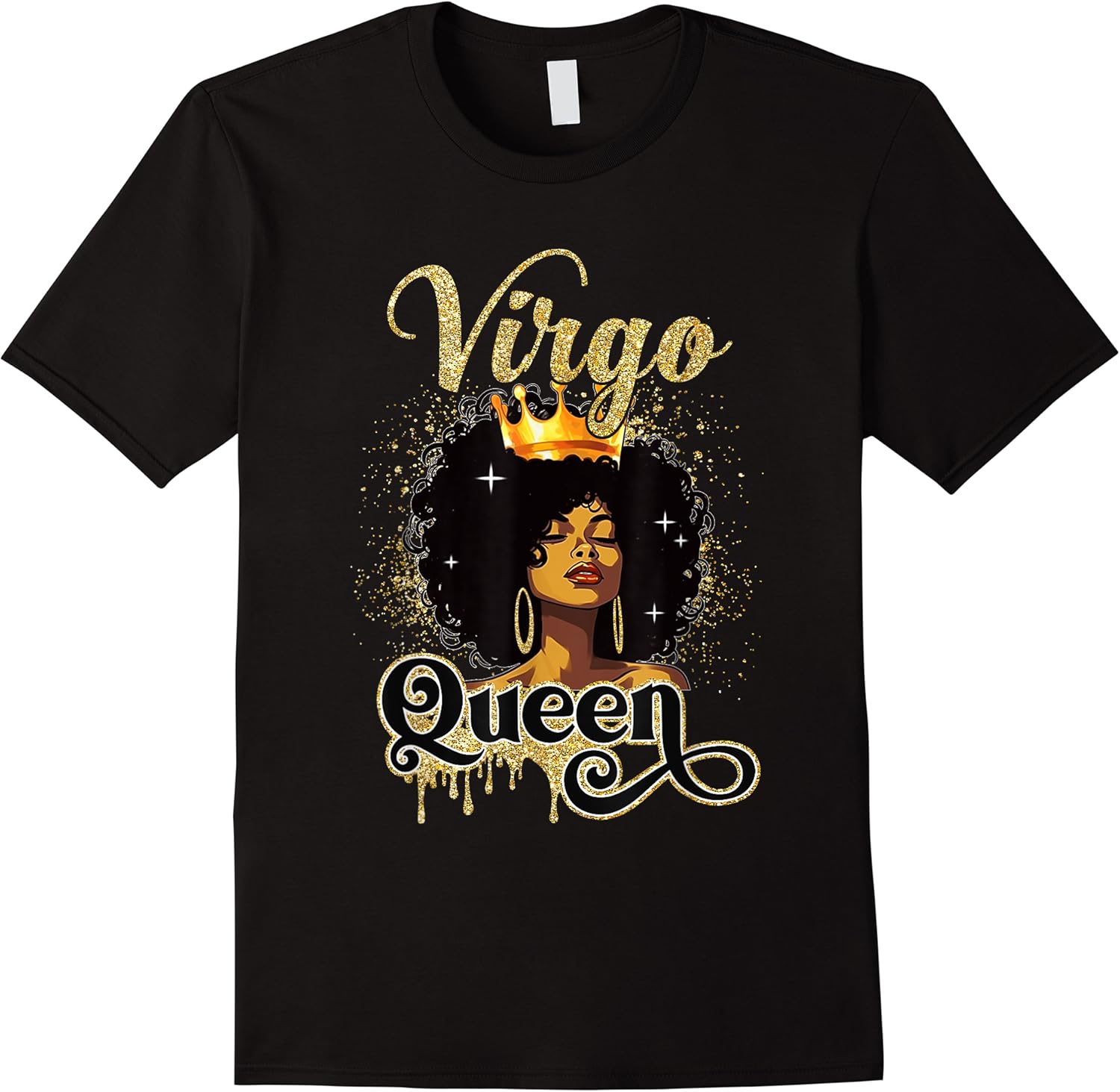 virgo queen birthday afro girls black zodiac birthday t shirt skuid 337086 item.jpg