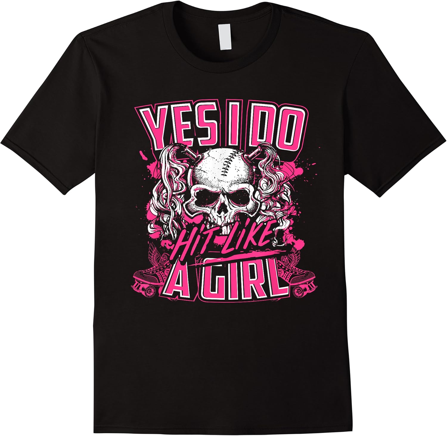 yes i do hit like a girl roller derby girl skull t shirt skuid 329133 item.jpg